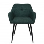 Silla de Comedor de Tejido Narbona Verde