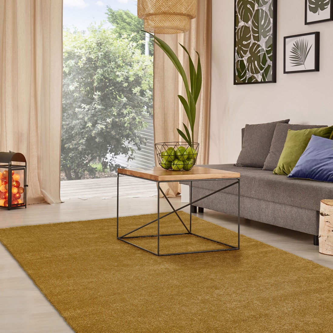 Custom Rug Almeria 009 Yellow