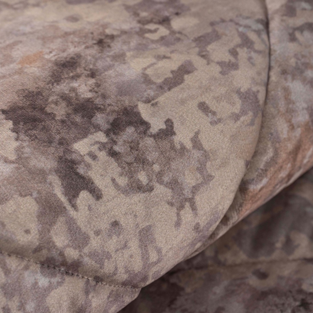 Lunara Abstract Double Bed Bedspread Camel