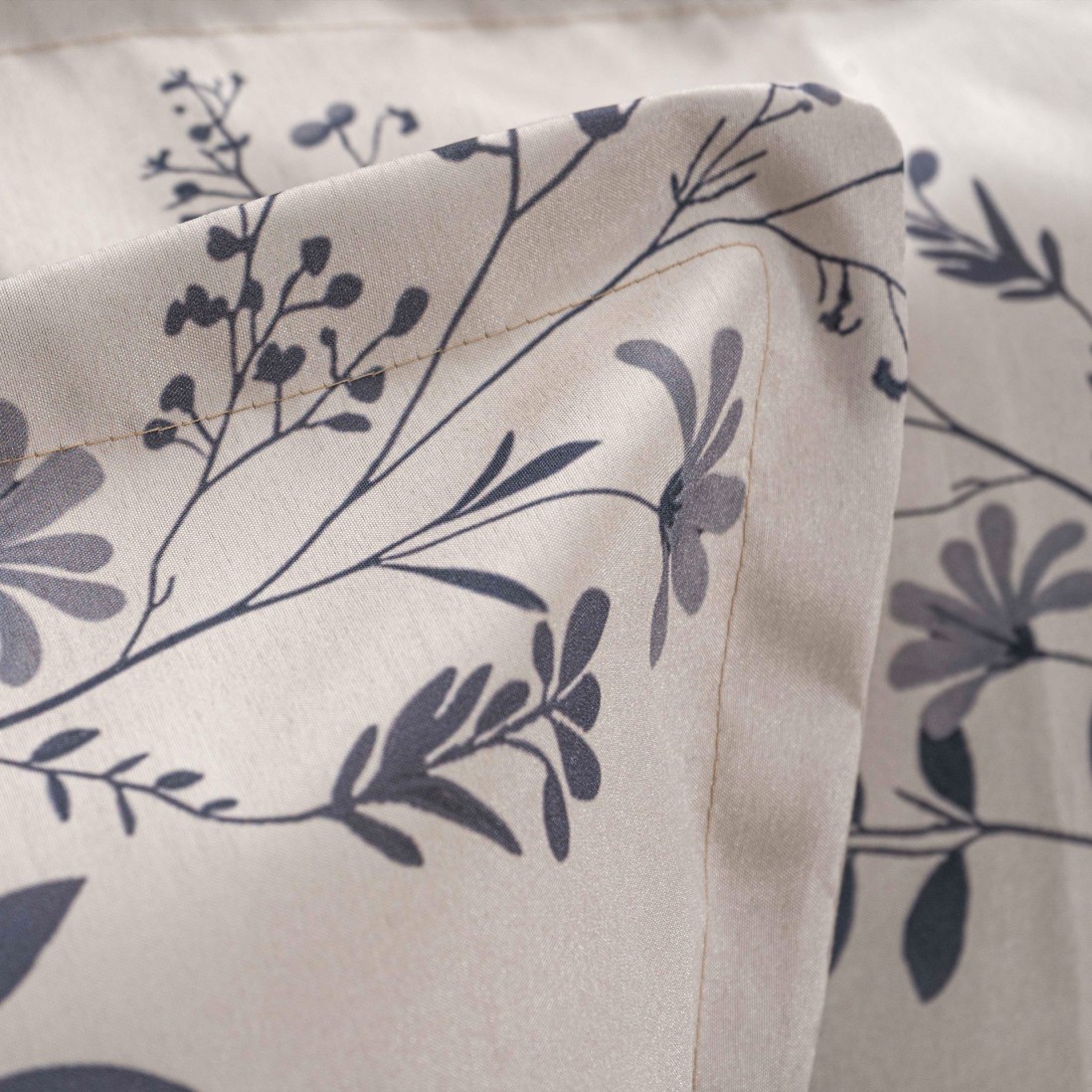 Edredn de Cama Doble Sila Floral Azul