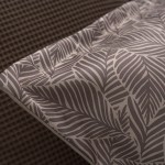 Colcha Cama de Casal Arvi Floral Taupe