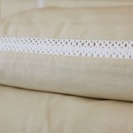 Juego de Sbanas Cama Doble Sublime 100% Algodn 4 Piezas Beige