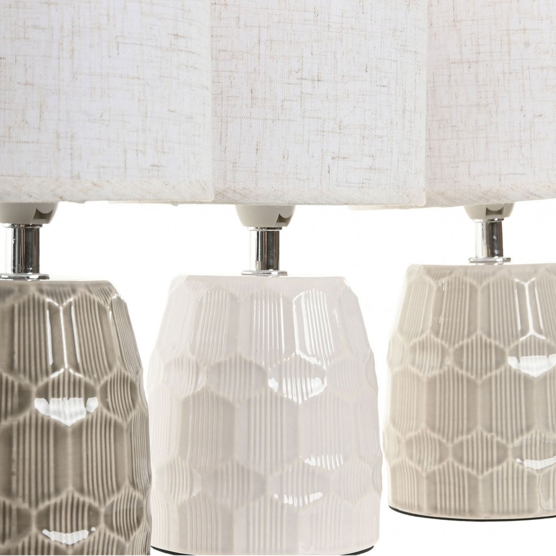 Lmpara de Mesa de Cermica 221B Blanco
