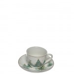 Conjunto de Chvenas e Pires de Natal 679 Branco