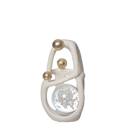 Decorative Figure Family with Sphere 569 White