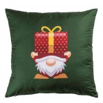 Almofada Decorativa de Natal Jingle Quadrada Verde