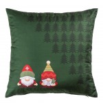 Almofada Decorativa de Natal Jingle Quadrada Verde