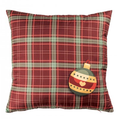 Almofada Decorativa de Natal Cintilante Quadrada Multicolor Almofada Decorativa de Natal Cintilante Quadrada Multicolor