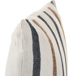Almofada Decorativa Riscas 403 Quadrada Multicolor