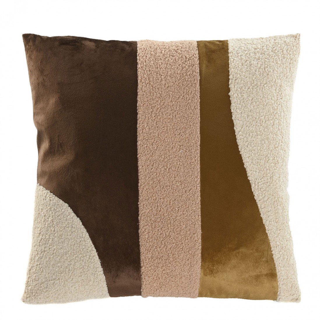 Almofada Decorativa Patchwork 250 Quadrada Multicolor