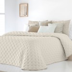 Colcha Cama de Casal Dupla Face Anisa Falso Liso Bege Colcha Cama de Casal Dupla Face Anisa Falso Liso Bege