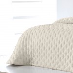 Colcha Cama de Casal Dupla Face Anisa Falso Liso Bege Colcha Cama de Casal Dupla Face Anisa Falso Liso Bege