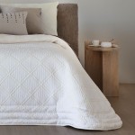 Edredón Cama Doble Tulum Geométrico Blanco Edredón Cama Doble Tulum Geométrico Blanco