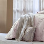 Colcha Cama de Casal Odin Falso Liso Lavanda Colcha Cama de Casal Odin Falso Liso Lavanda