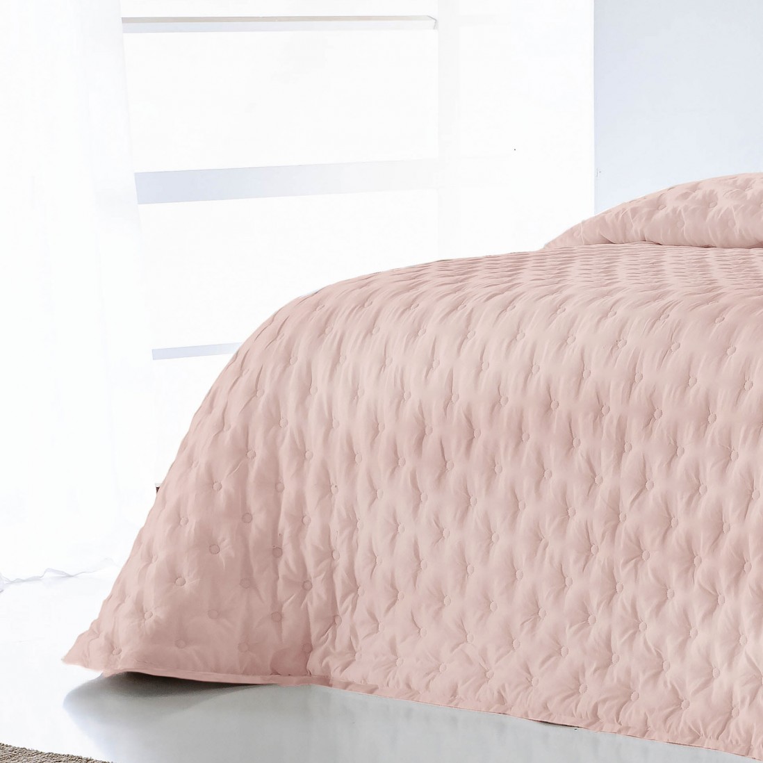 Colcha Cama de Casal Dupla Face Anisa Falso Liso Malva Colcha Cama de Casal Dupla Face Anisa Falso Liso Malva