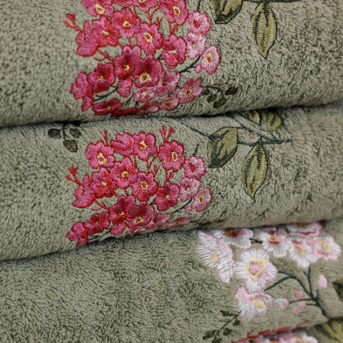 Belavista 100% Cotton 6 Towels Bath Set Green