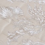 Amadeu Floral Double Bed Bedspread Beige