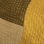 Irregular Wool Area Rug Pebble 002 Multicolor