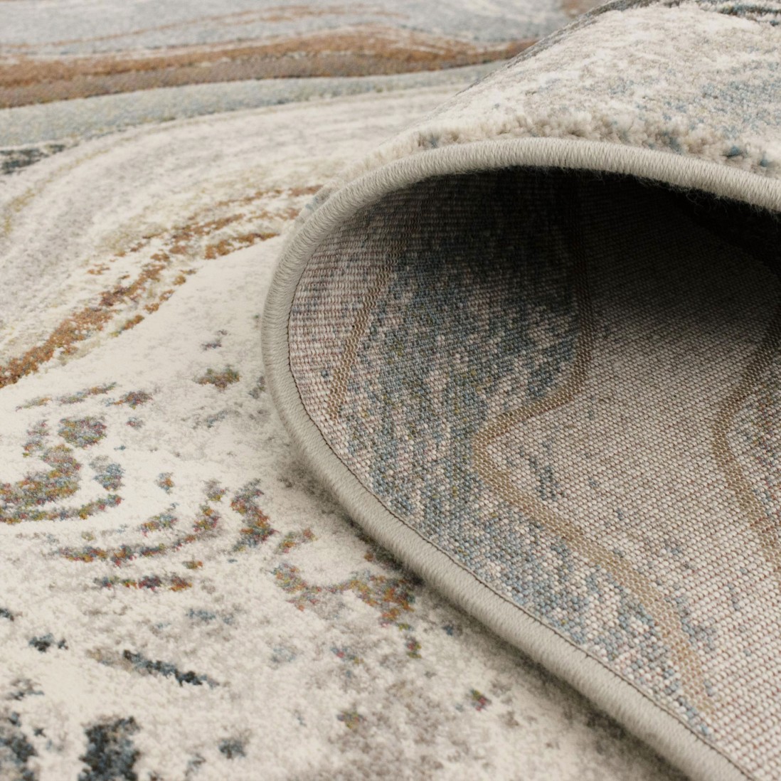 Tapete Oval Abstrato Kira 63436/6250 Multicolor