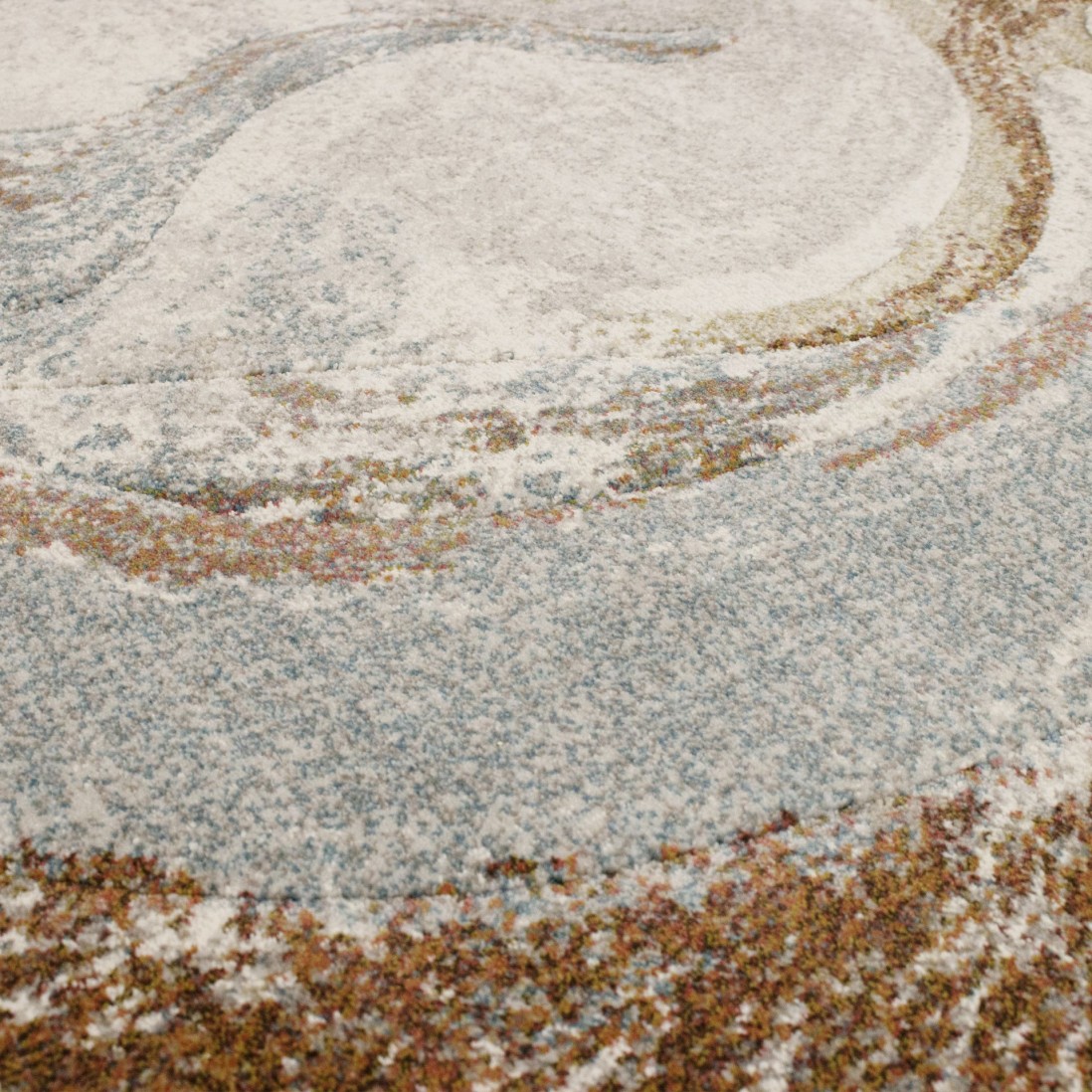 Tapete Oval Abstrato Kira 63436/6250 Multicolor