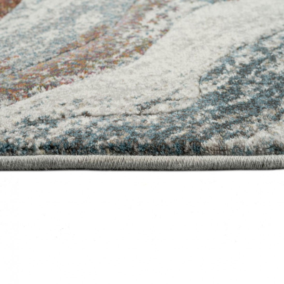 Tapete Oval Abstrato Kira 63436/6250 Multicolor