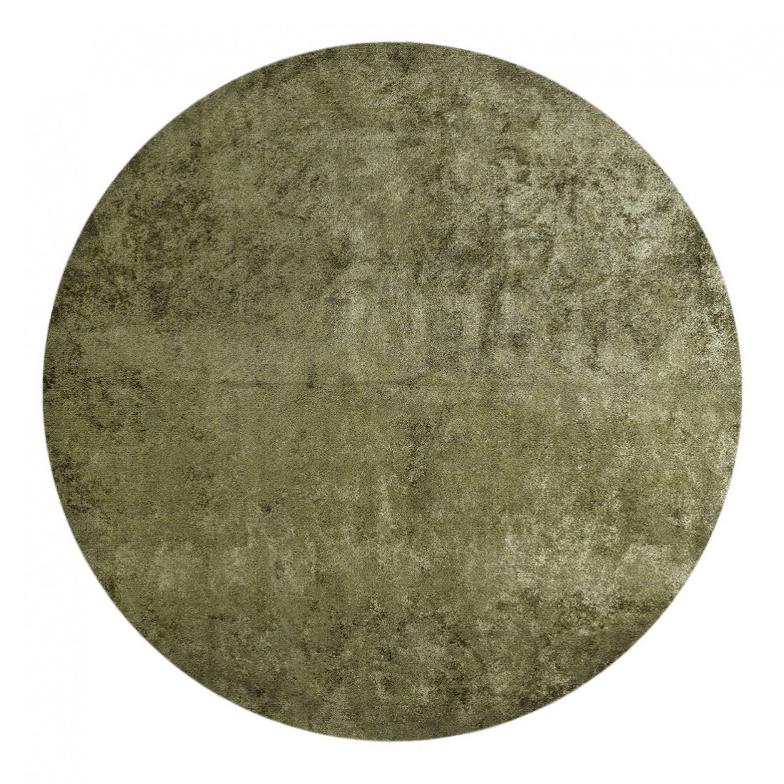 Tapete Redondo Liso Glam Velvet 2025/005 Verde