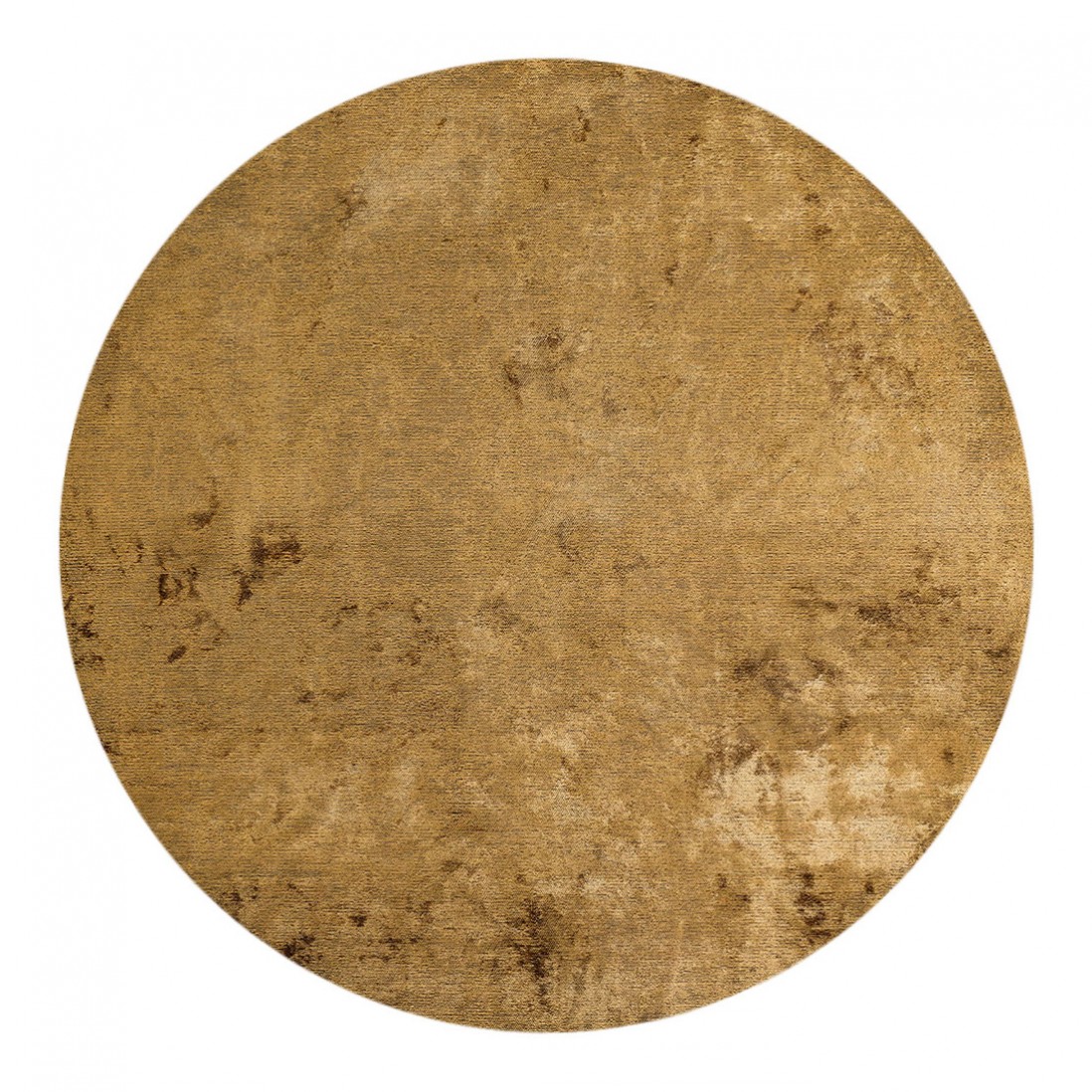 Plain Round Rug Glam Velvet 71431/836 Golden