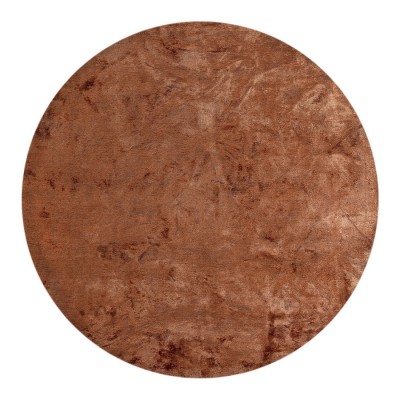 Alfombra Redonda Lisa Glam Velvet 2025/192 Naranja