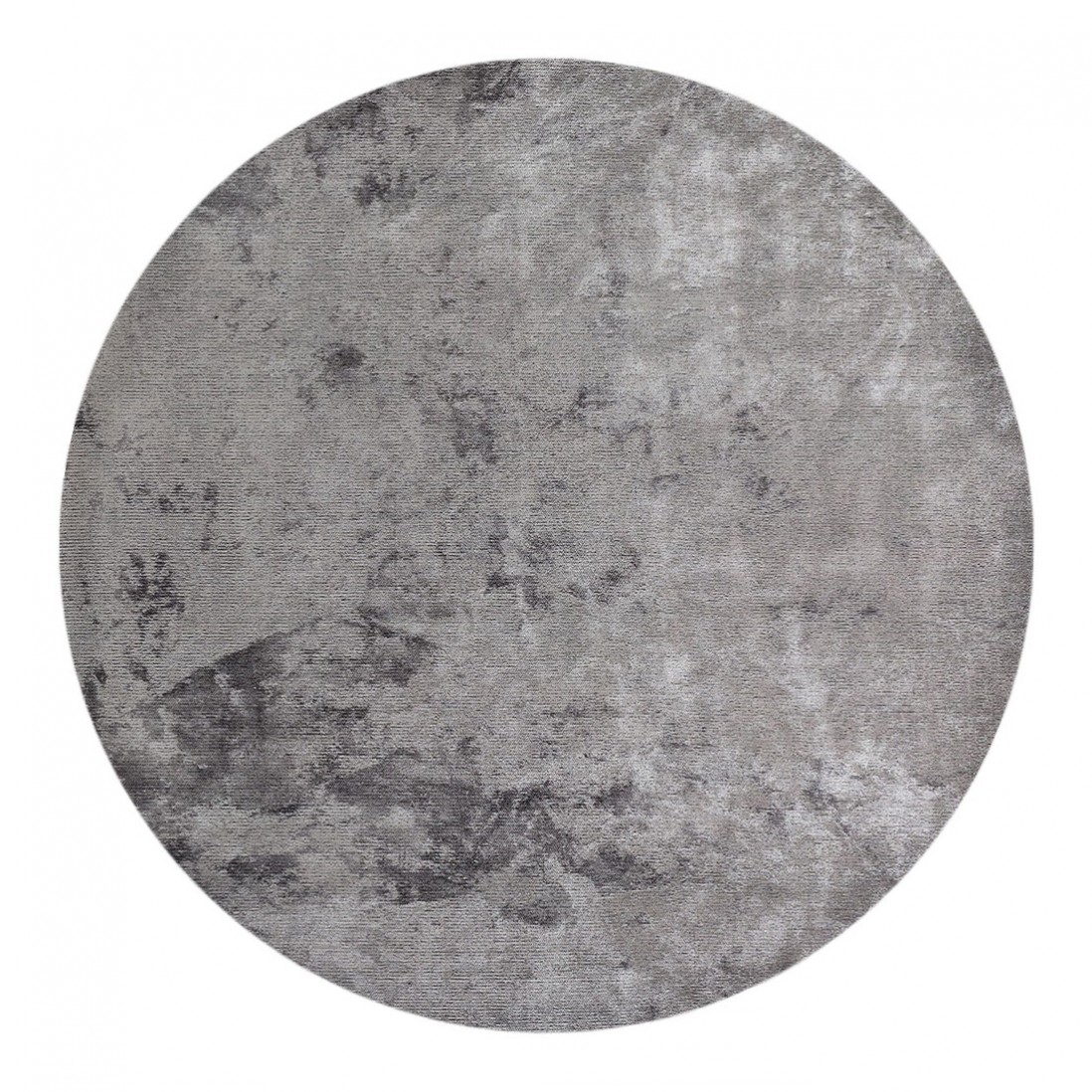 Plain Round Rug Glam Velvet 71431/838 Gray