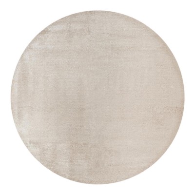 Alfombra Redonda Lisa Glam Velvet 2025/241 Blanco