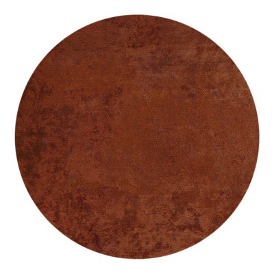 Alfombra Redonda Lisa Glam Velvet 2025/310 Rojo