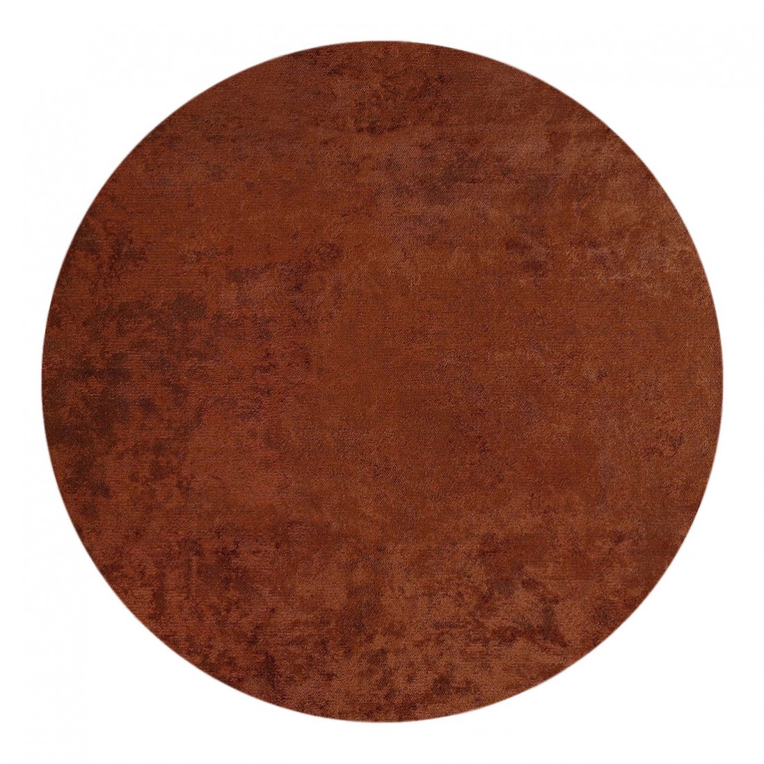 Tapete Redondo Liso Glam Velvet 2025/310 Vermelho