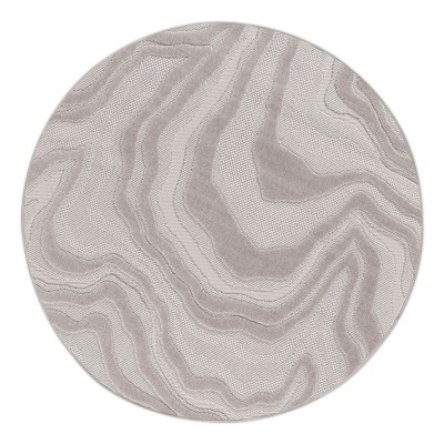 Alfombra Redonda Abstracta Buckley 42304/070 Gris Alfombra Redonda Abstracta Buckley 42304/070 Gris