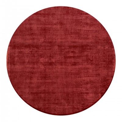 Alfombra Redonda Lisa Jambi 006 Roja