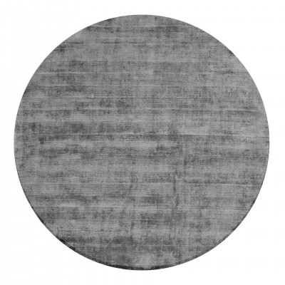Alfombra Redonda Lisa Jambi 233 Gris Oscuro