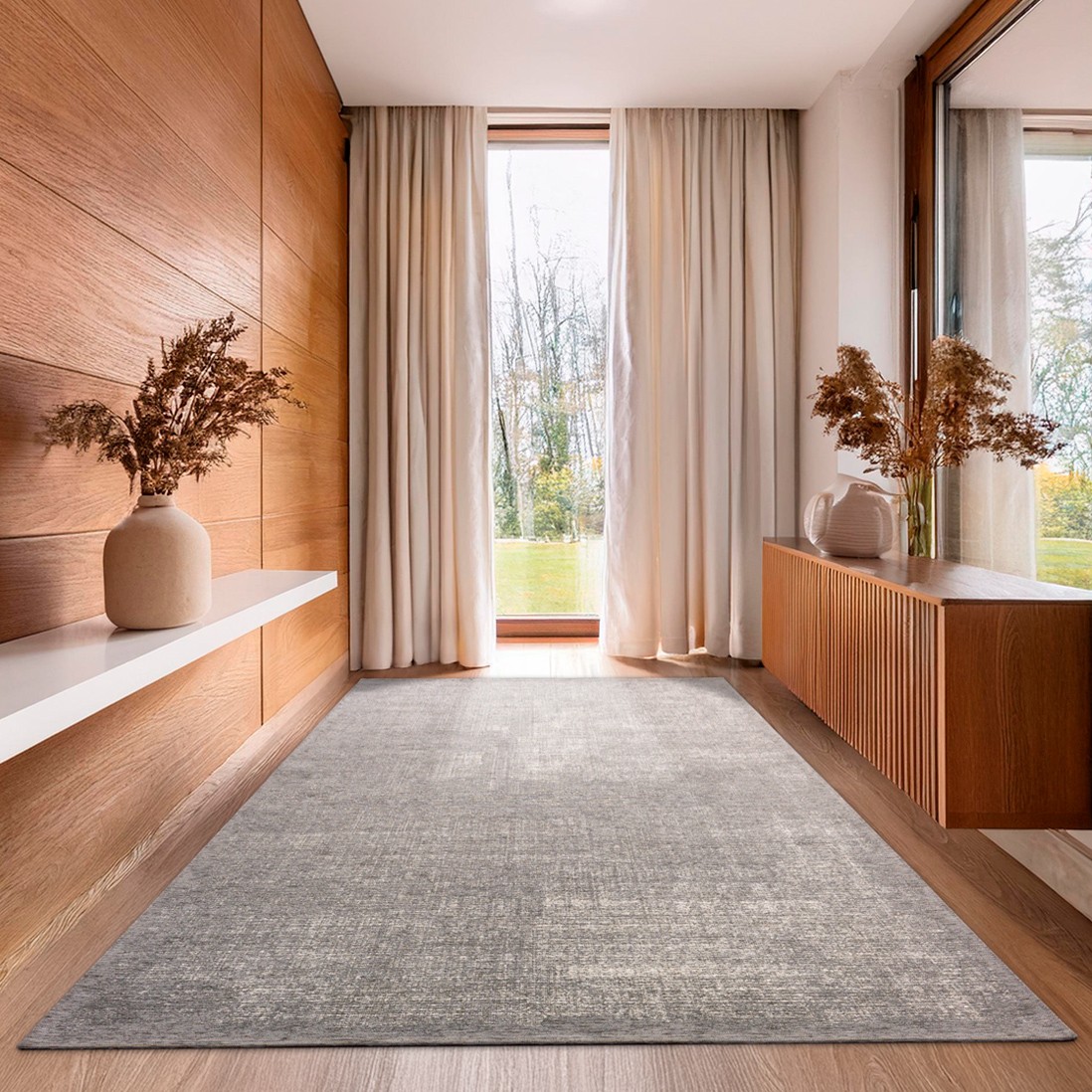 Alfombra Vintage Burma 017 Gris Oscuro