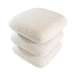 Tibre Swivel pouf beige chenille