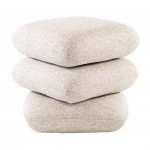 Tibre Swivel pouf beige chenille