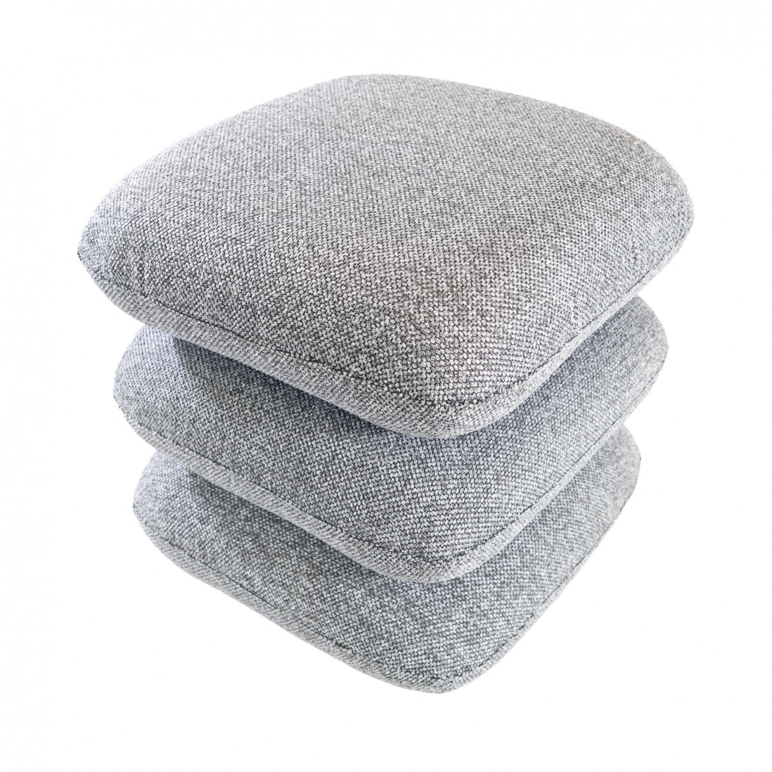 Tibre Swivel pouf light gray chenille