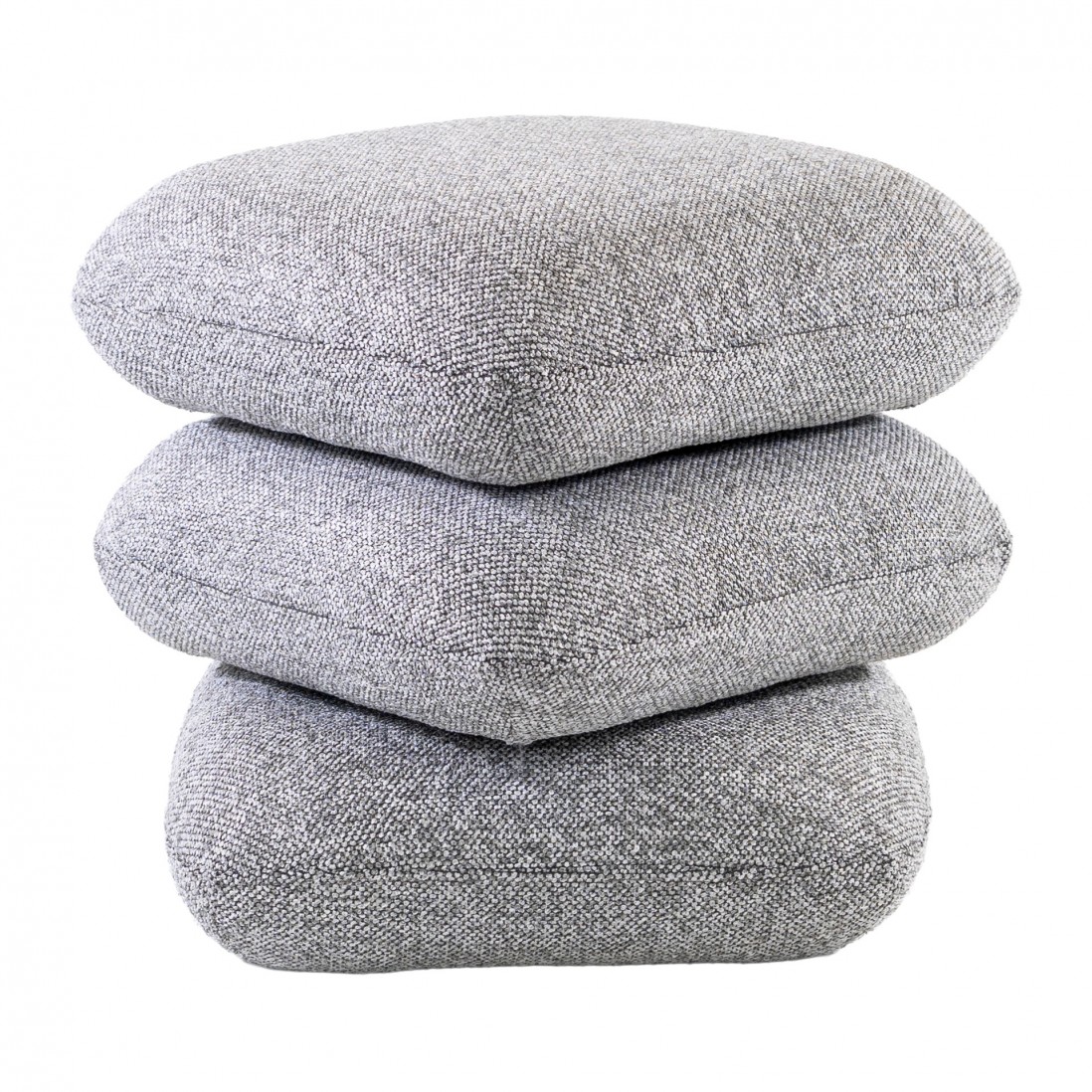 Tibre Swivel pouf light gray chenille