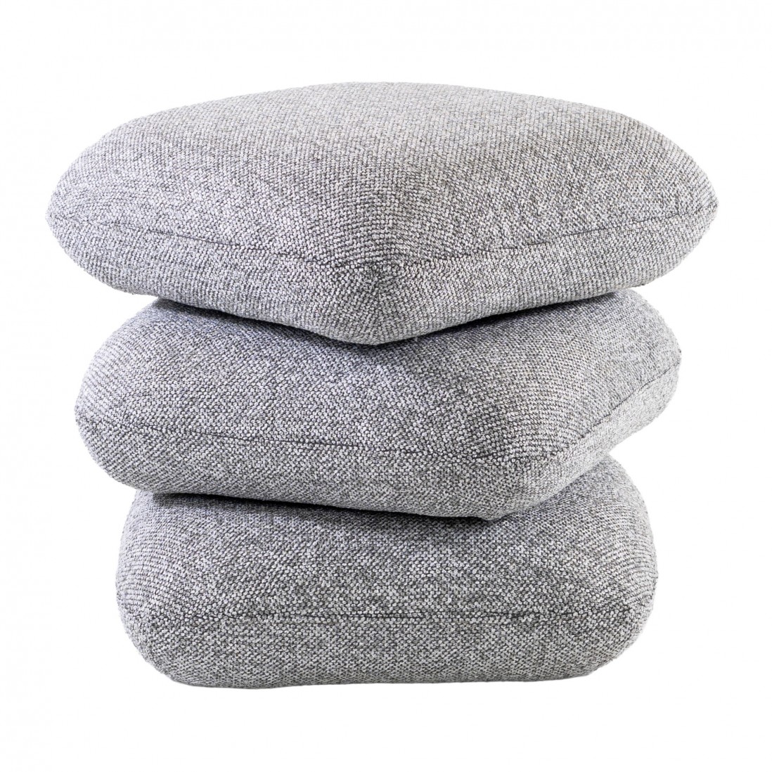 Tibre Swivel pouf light gray chenille