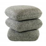 Tibre Swivel pouf green chenille