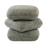 Tibre Swivel pouf green chenille