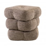 Taloro Swivel pouf taupe chenille