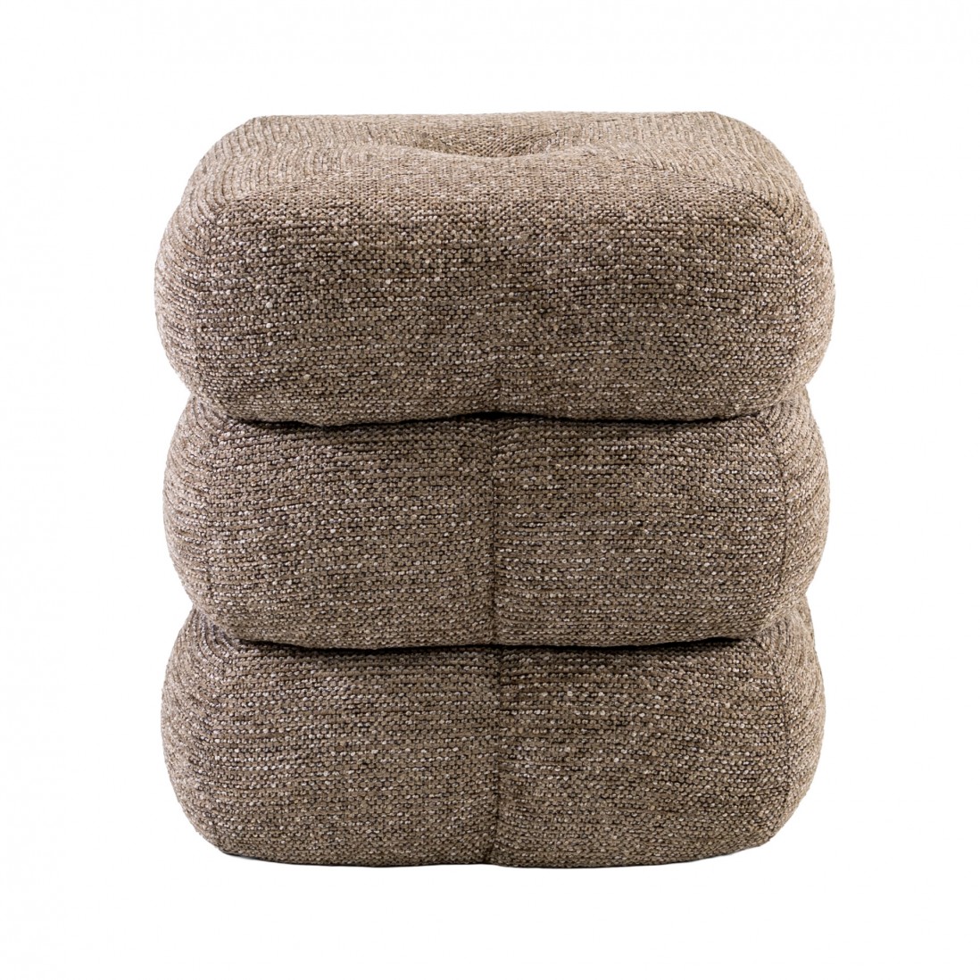 Taloro Swivel pouf taupe chenille