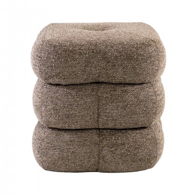 Taloro Swivel pouf taupe chenille