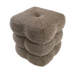 Taloro Swivel pouf taupe chenille