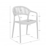 Avelan stackable outdoor chair beige