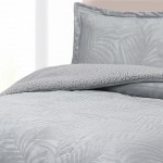 Mari Plain Double Bed Bedspread with Sherpa Gray