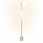 Bals floor lamp gold with marble base